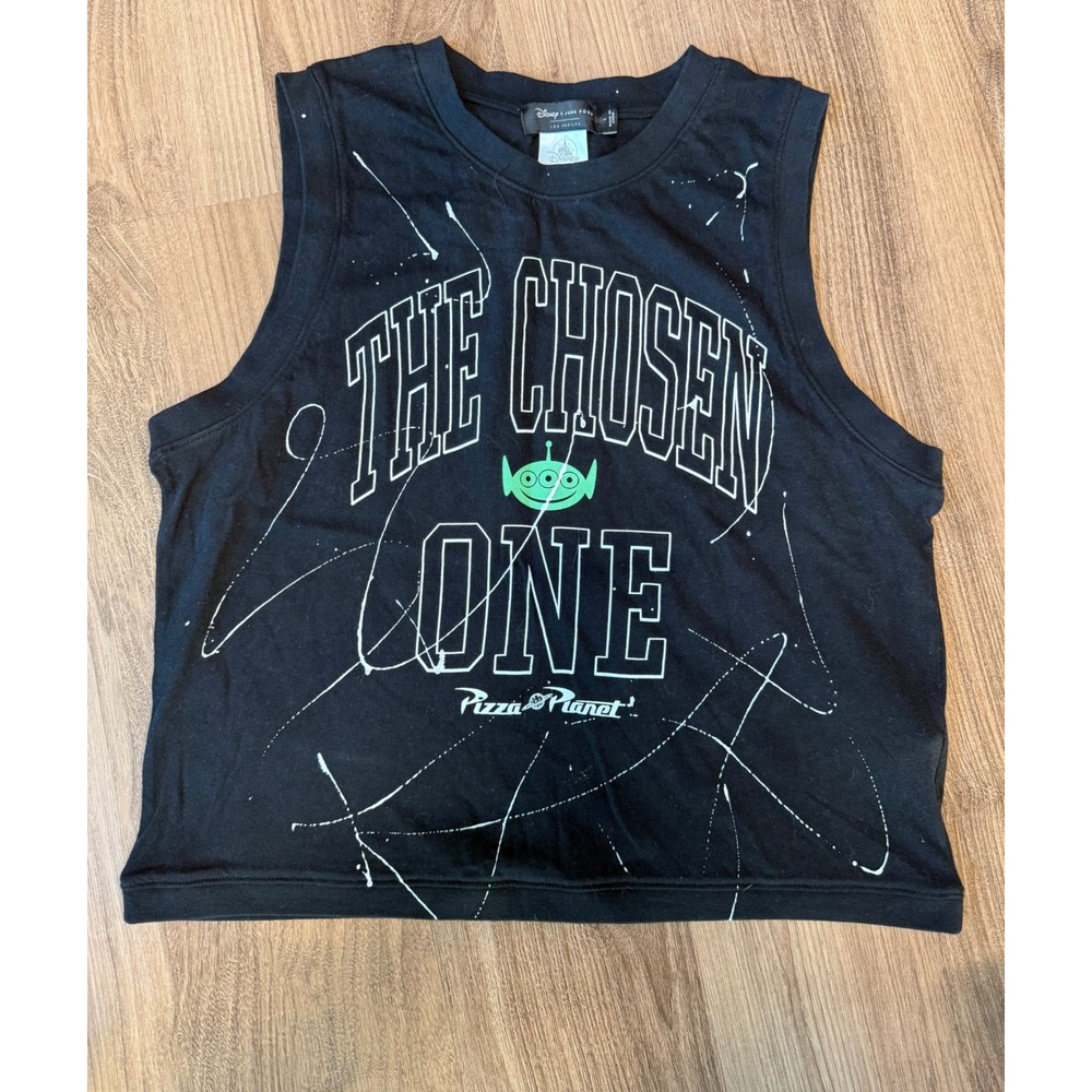 Disney Junk Food Toy Story Pizza Planet The Chosen One Splatter Tank Top Large